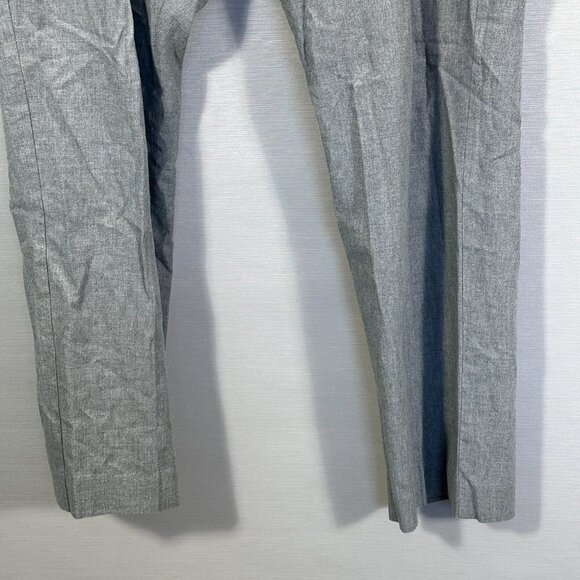 J Crew Pants Mens 34 Bedford Dress Pant Gray Cotton Flat Front Pockets Straight - Picture 3 of 8